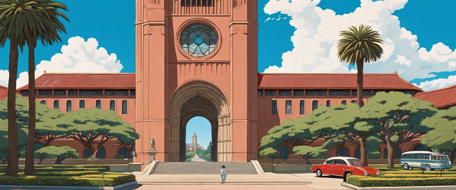 Stanford Campus in the year 2100 (Ghibli Edition) — Illustration #5