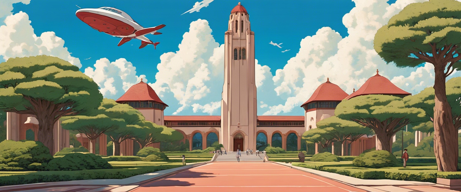 Stanford Campus in the year 2100 (Ghibli Edition) — Illustration #6