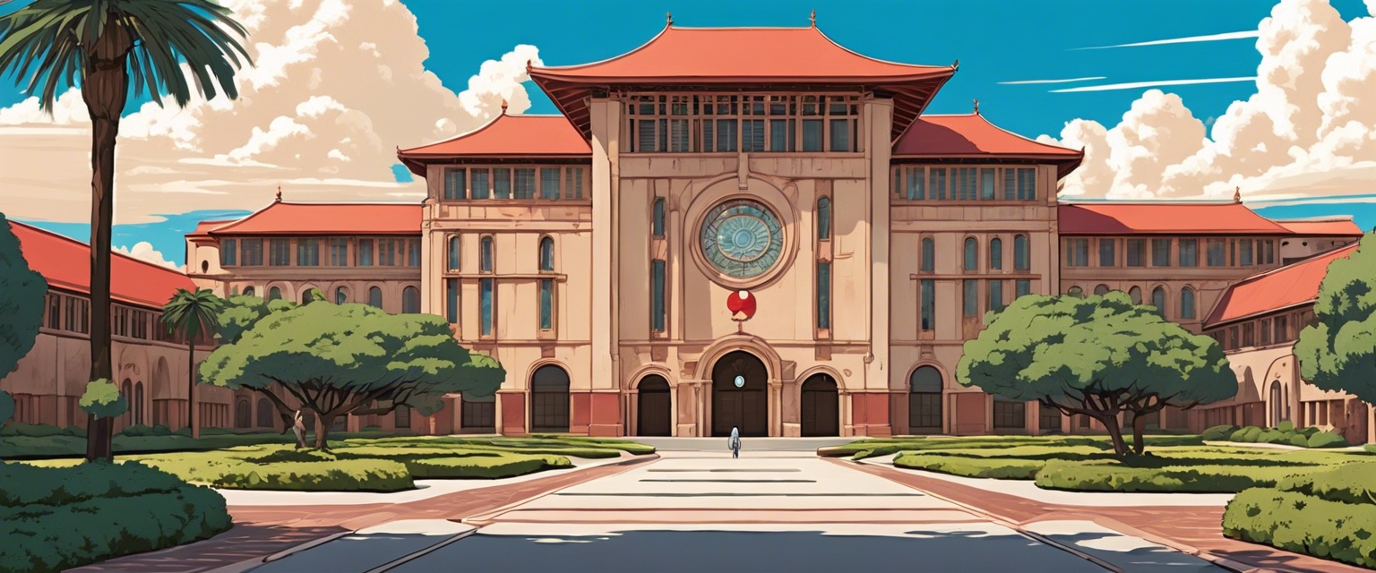 Stanford Campus in the year 2100 (Ghibli Edition) — Illustration #7